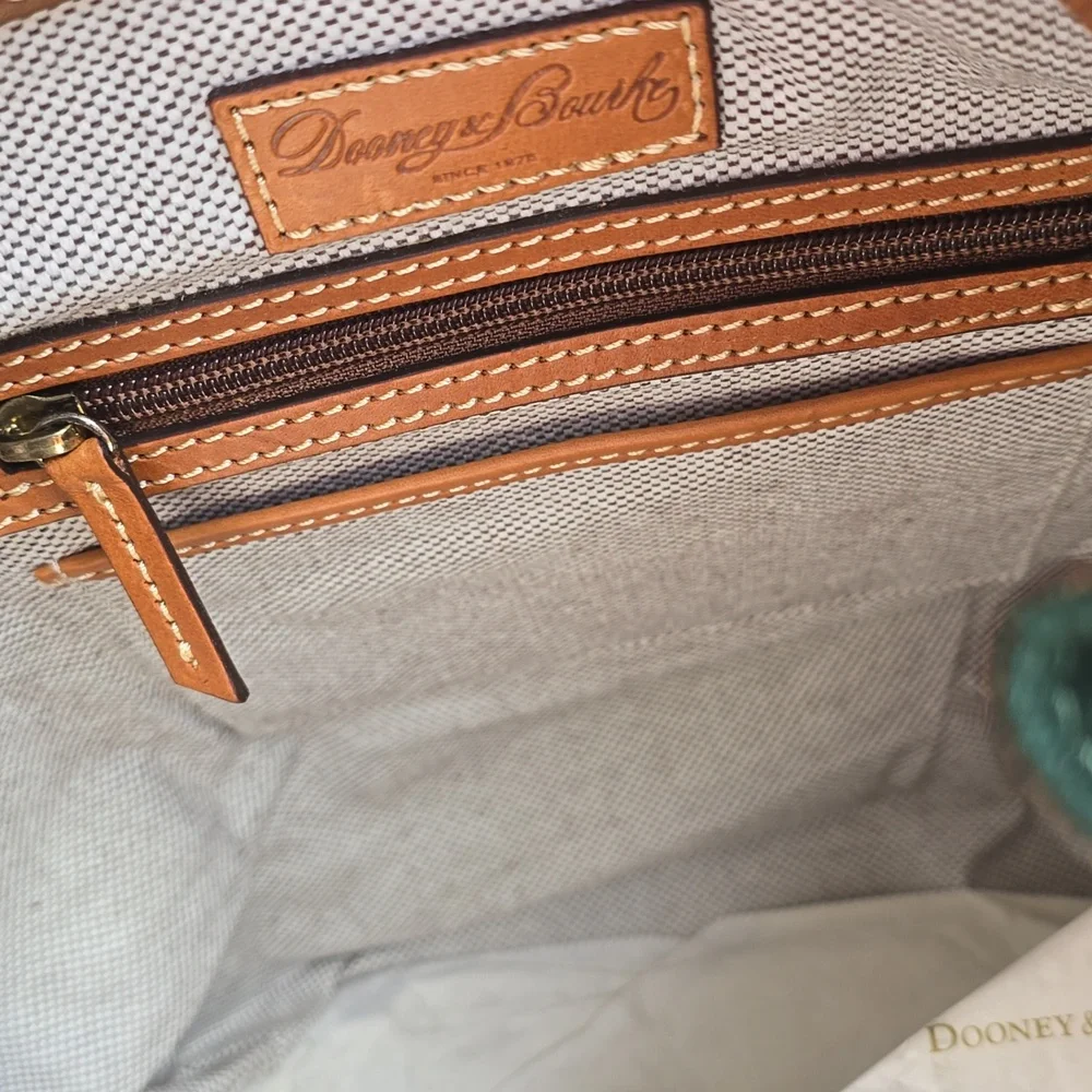 Dooney & Bourke Green Suede Bucket Bag - Picture 12 of 16